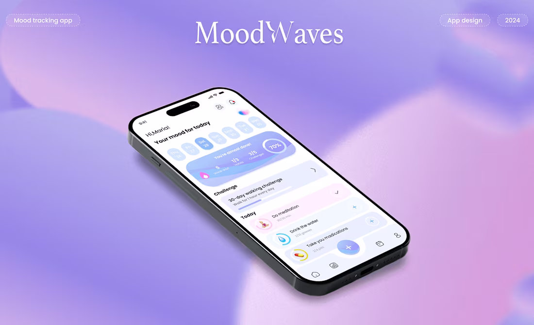 Cover image for Mood Tracking App & UI/UX Design