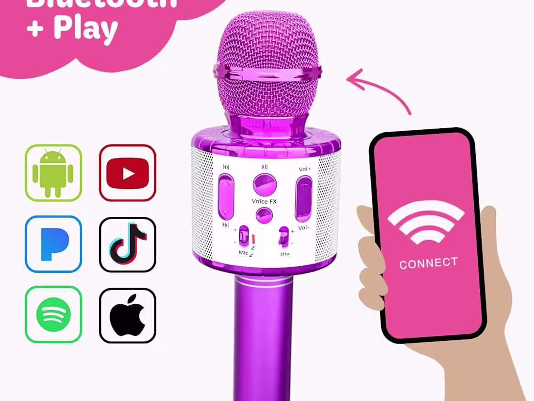 Cover image for Move2Play, Kids Karaoke Microphone