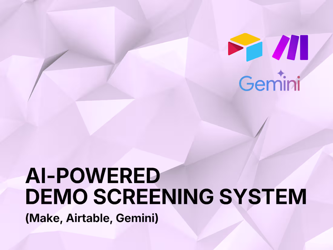 Cover image for AI-Powered Demo Intake for a Record Label