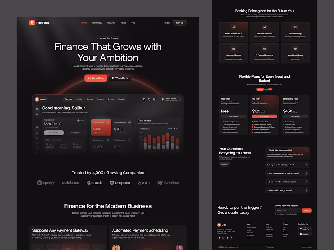 Cover image for Designed this Responsive SaaS landing Page.. 💰 🧠 Focus: Ma...