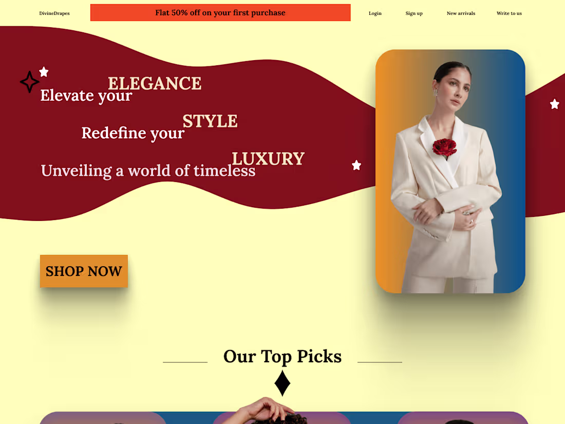 Cover image for DIVINEDRAPES-An Apparel Brand