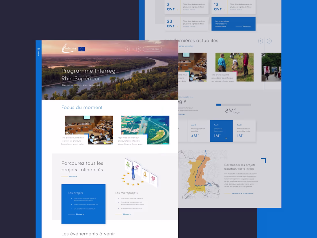Cover image for Interreg - Institutionnal Website