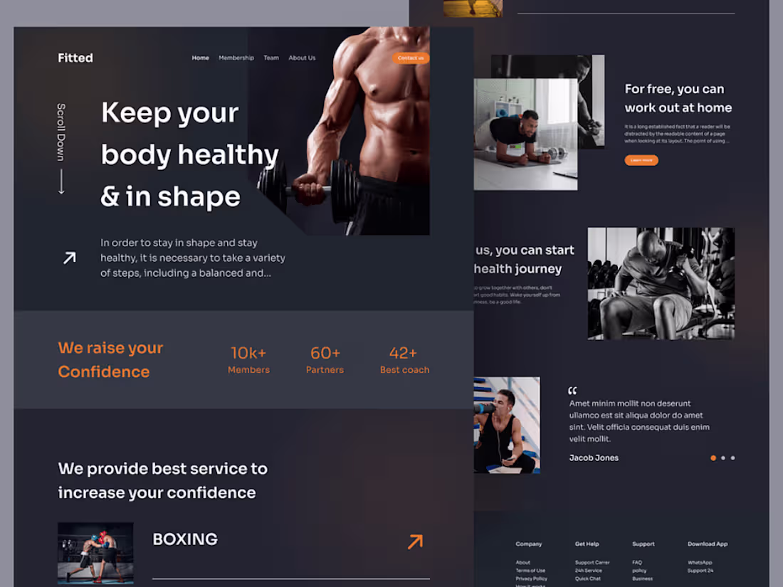 Cover image for Fitness Website