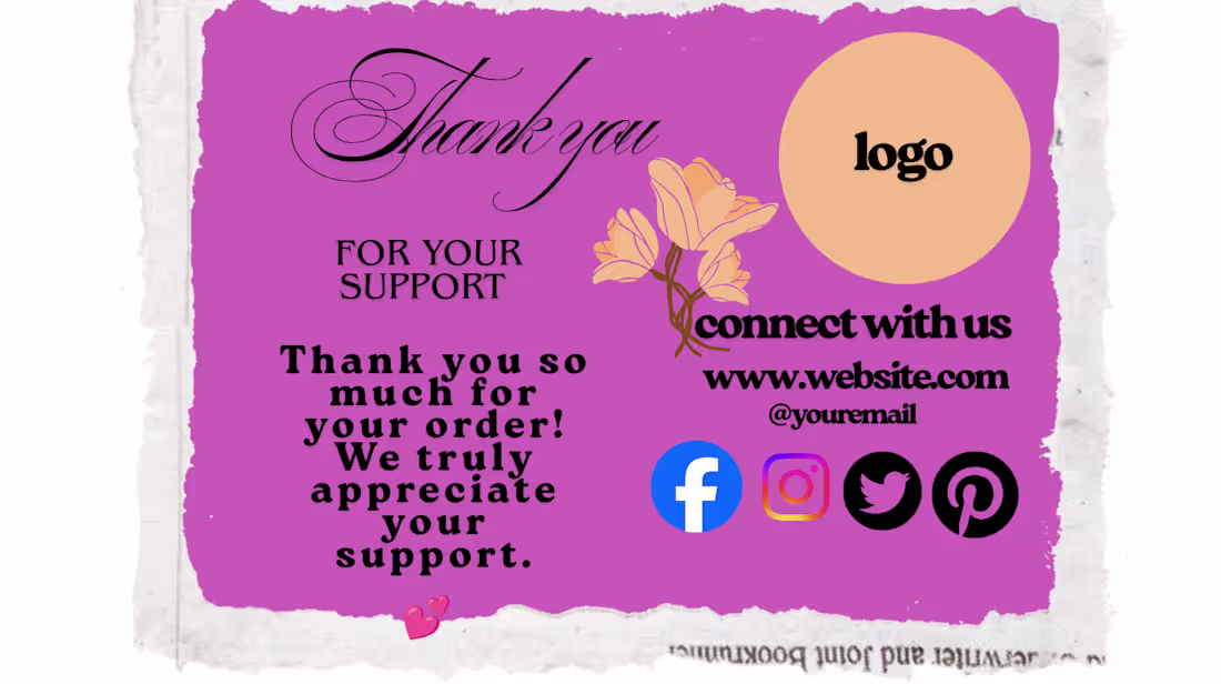 Cover image for I designed a beautiful and elegant Thank You Card using Canv...