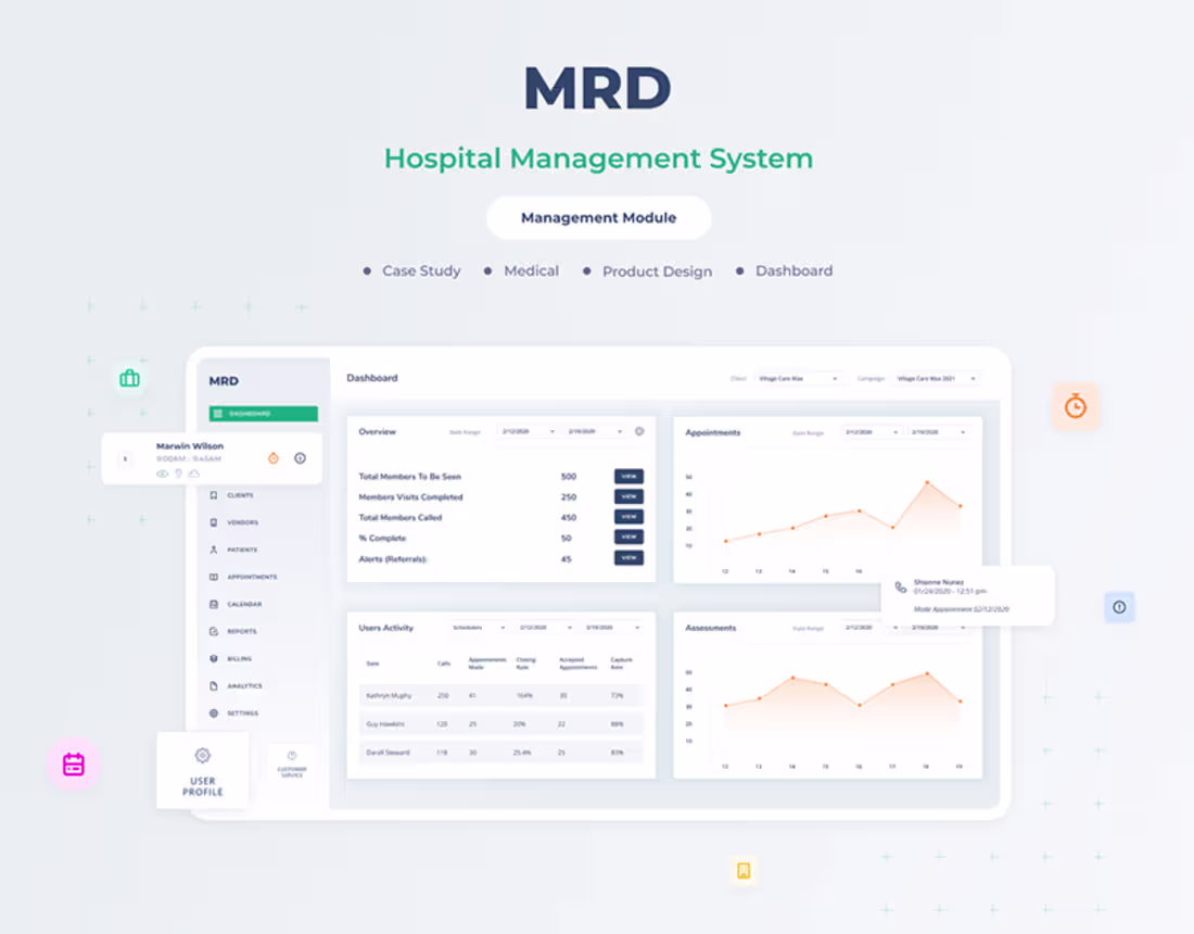 Cover image for MRD - Medical Management System on Behance