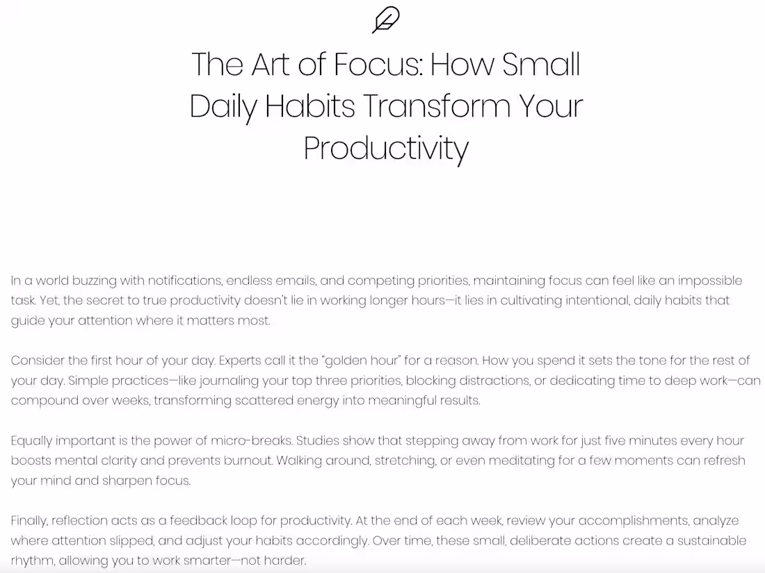 Cover image for Blog & Article Writing