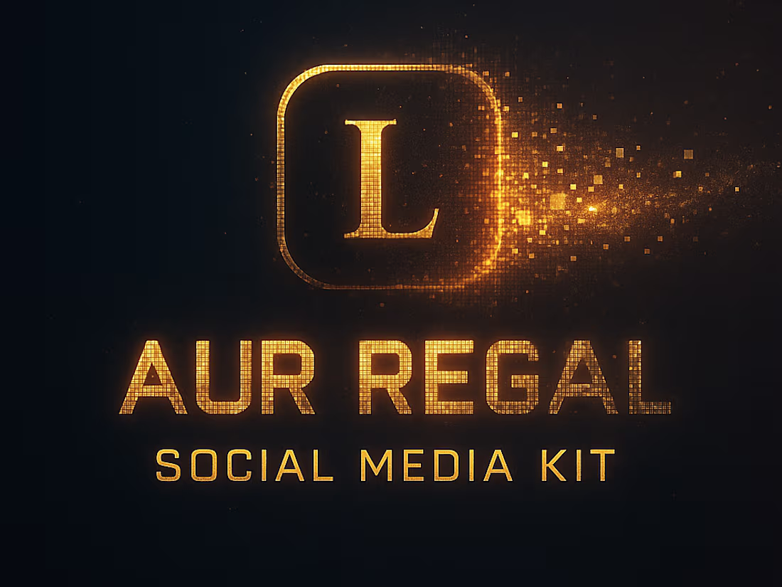 Cover image for Aur Regal – Social Media Branding Kit