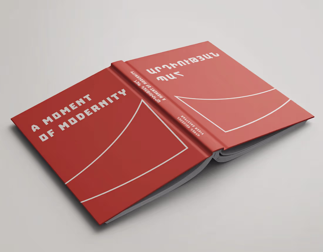 Cover image for Book design "A moment of modernity"