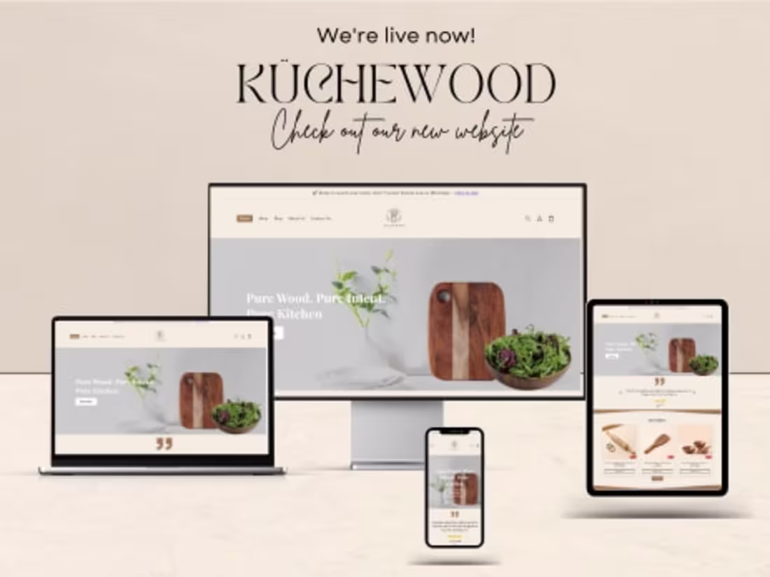 Cover image for Custom Shopify Store for Kitchen Product Brand