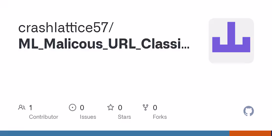 Cover image for crashlattice57/ML_Malicous_URL_Classification