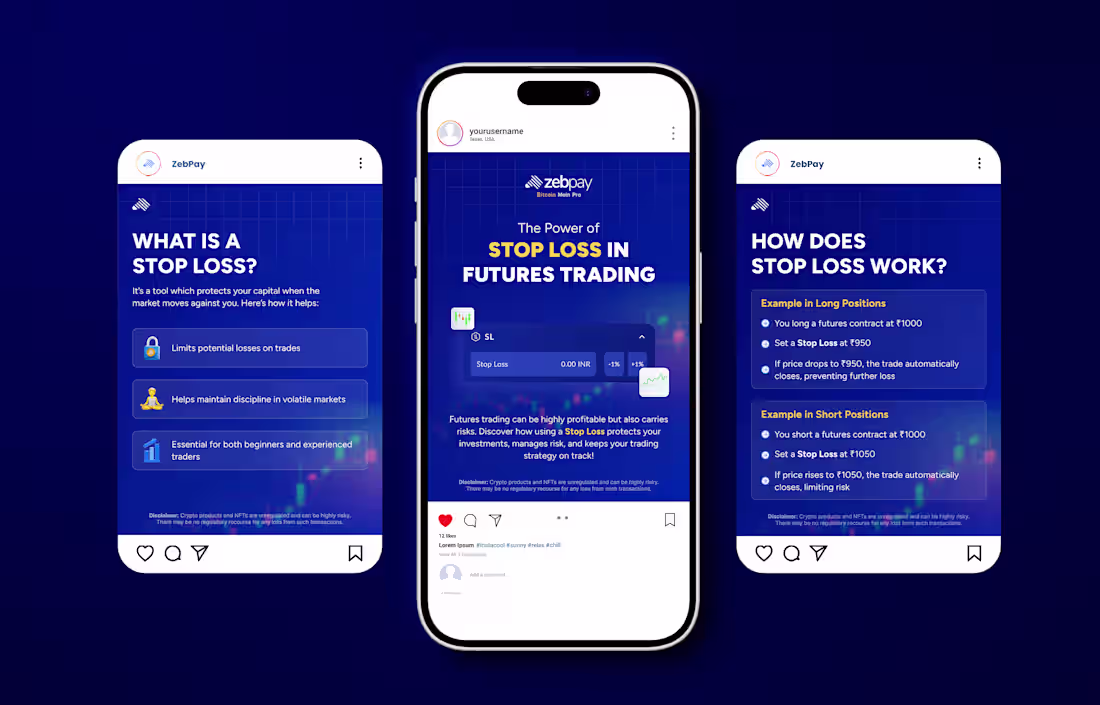 Cover image for Stop Loss Awareness Series for ZebPay Futures