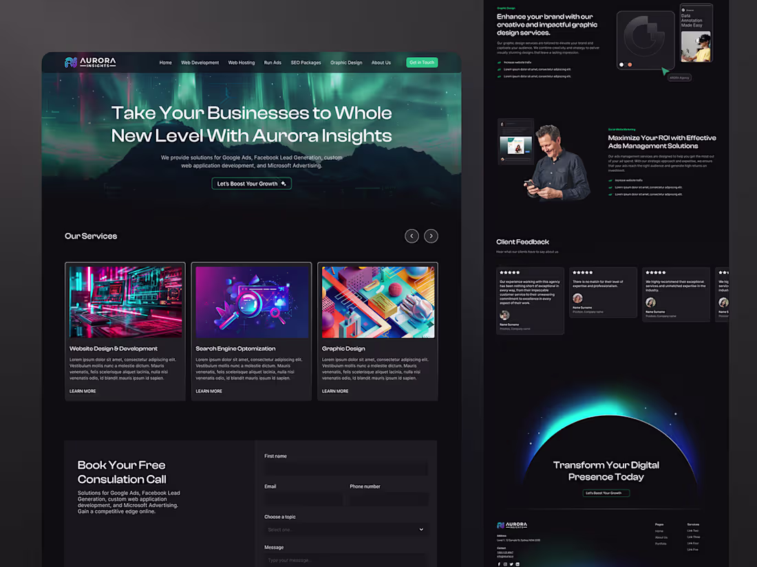 Cover image for Digital Agency Website Design And Development