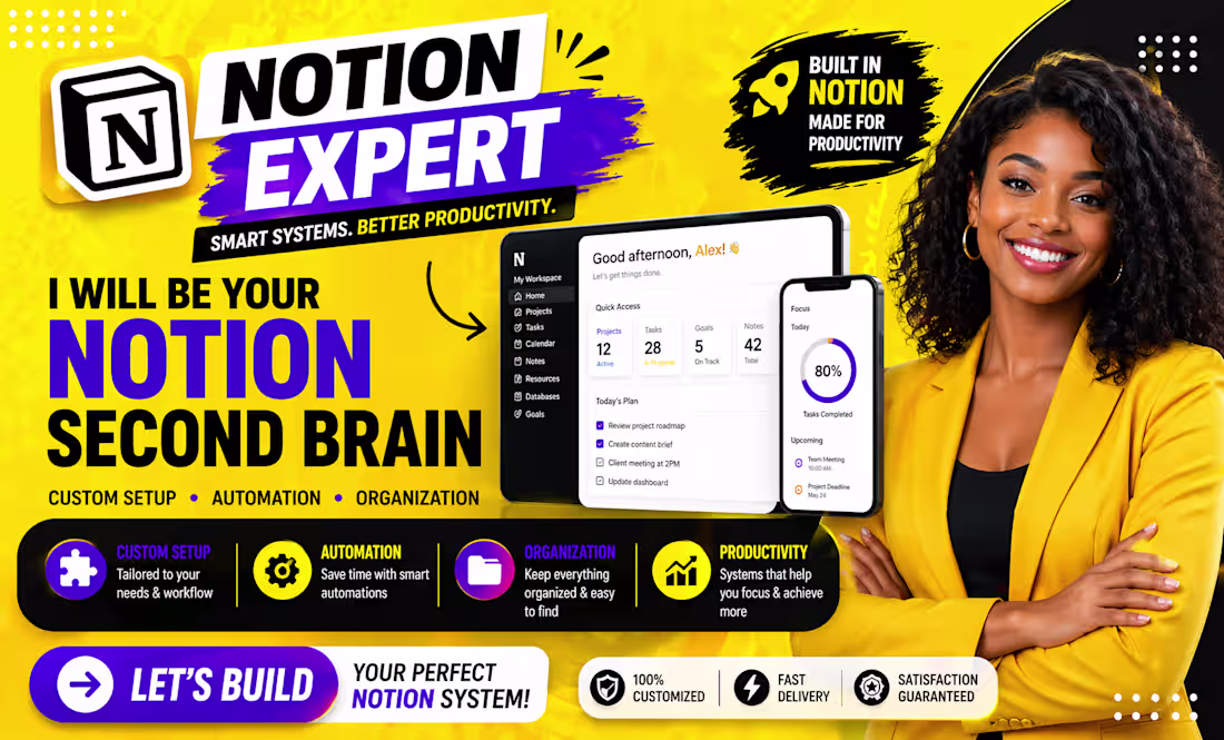 Cover image for notion template notion expert custom notion template in 24 hours