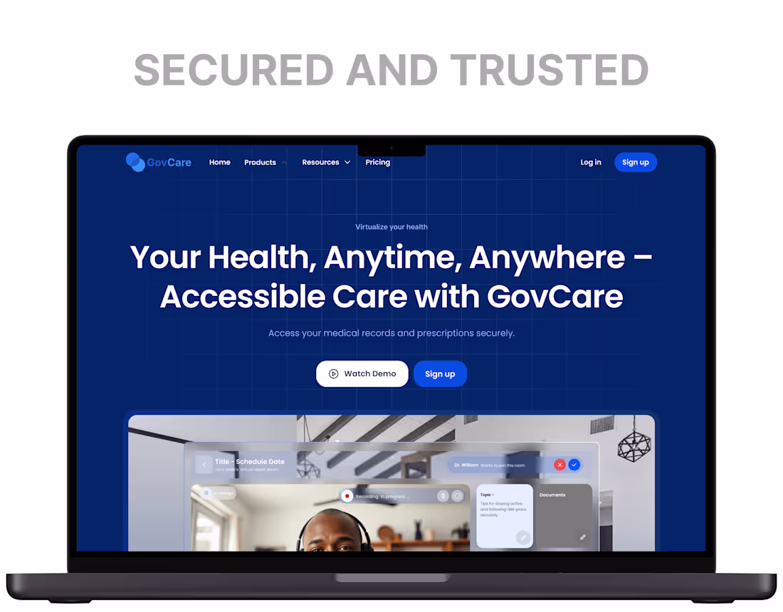 Cover image for GovCare - UX Project