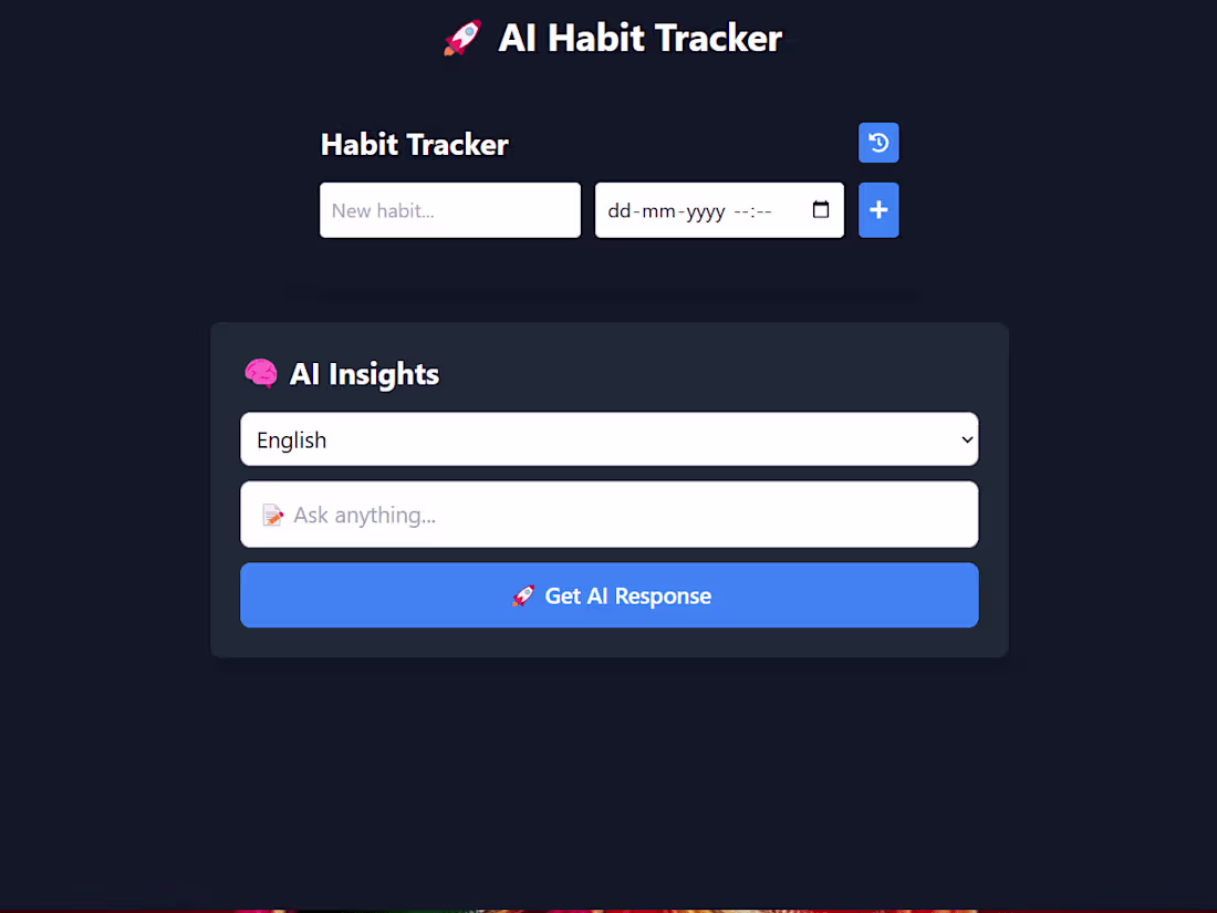 Cover image for Habit Tracker App
