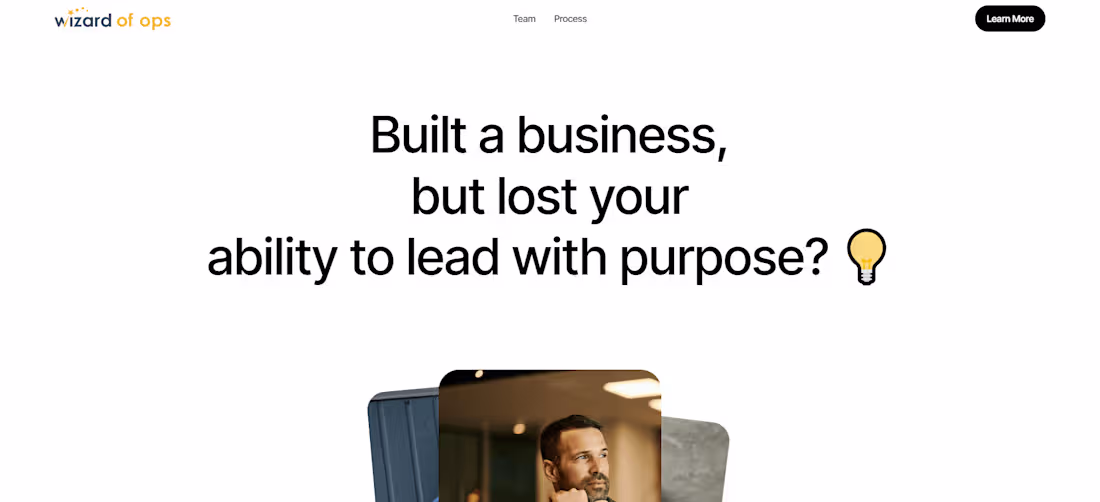 Cover image for Webflow Template Build for The Wizard of Ops