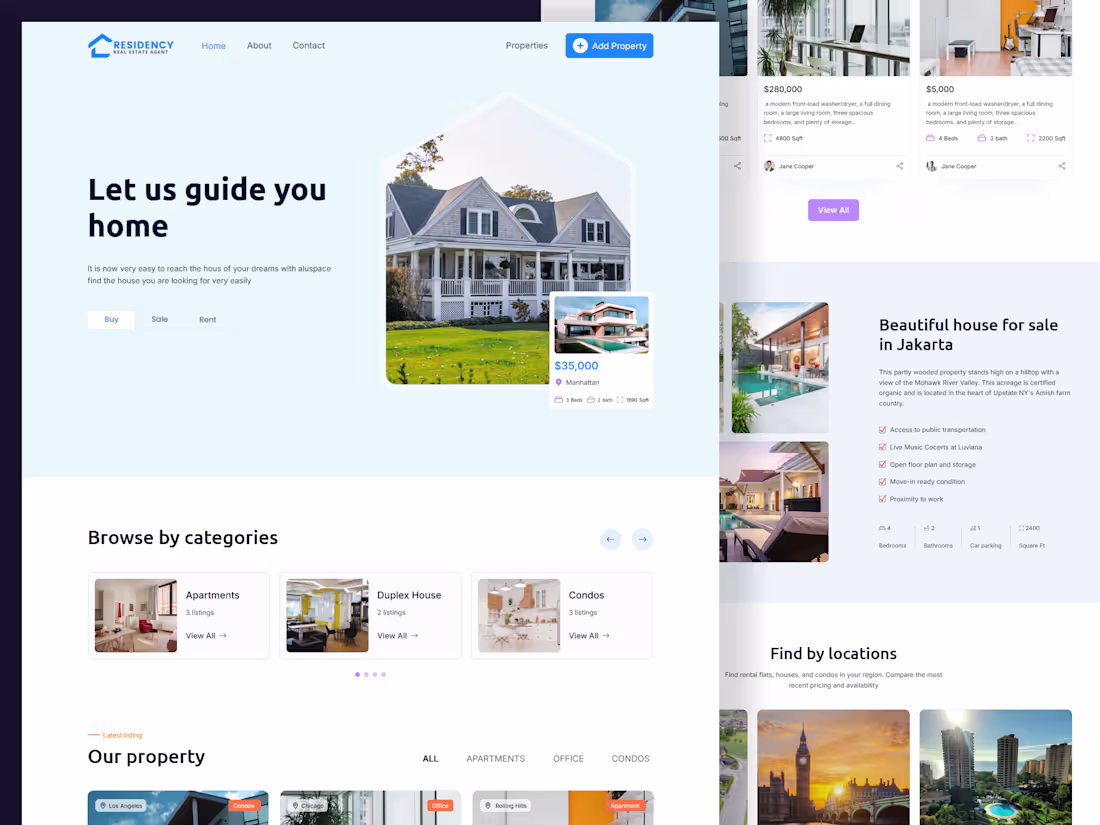 Cover image for Residency - Modern Real Estate Template