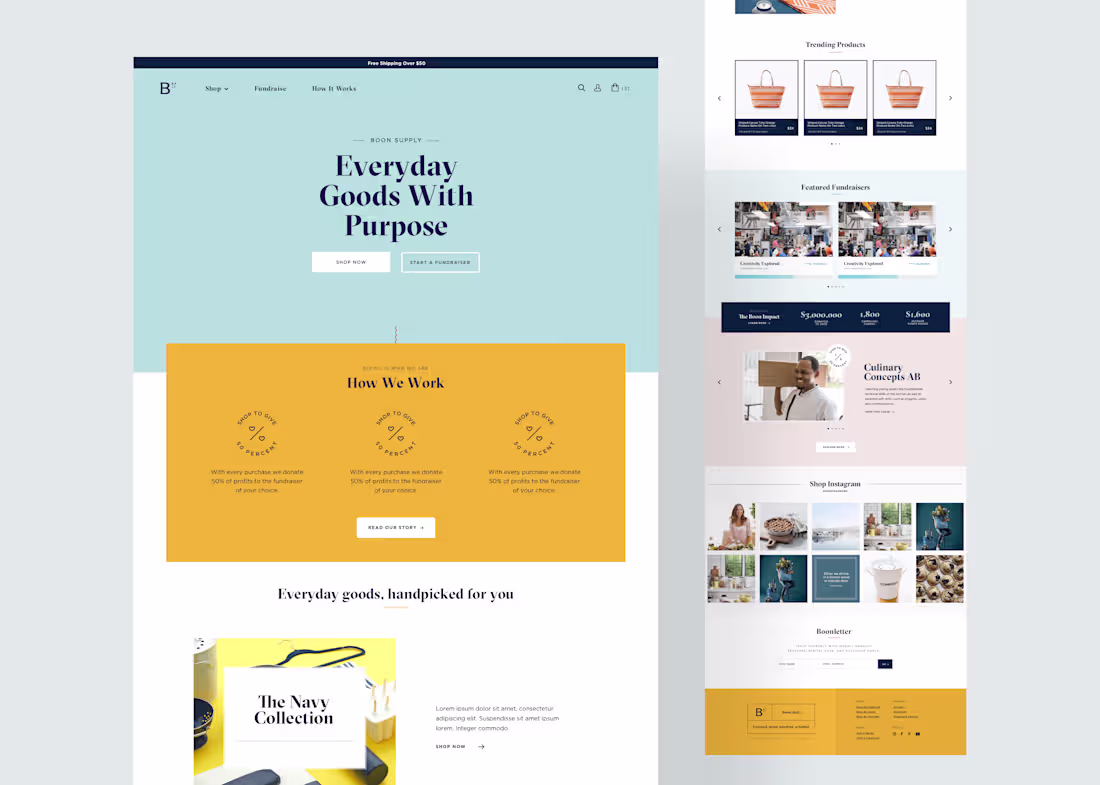 Cover image for Leveling up a fundraising & e-commerce website 