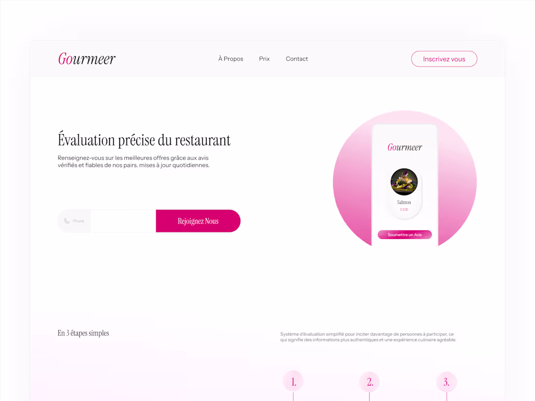 Cover image for Startup design for Gourmeer, a restaurant rating startup bui...