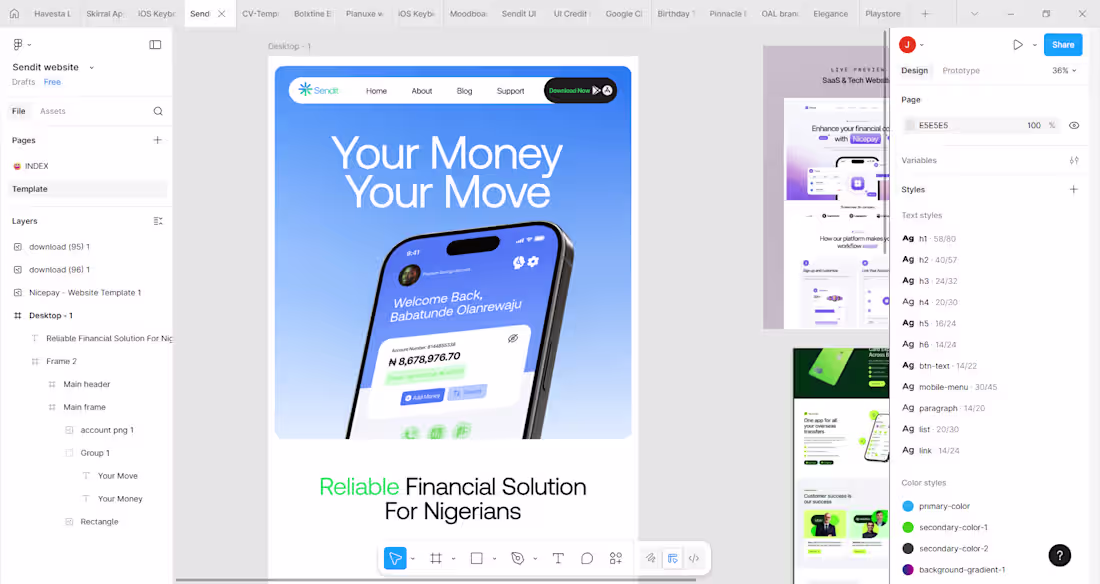 Cover image for The website is a work in process now that the main screens h...