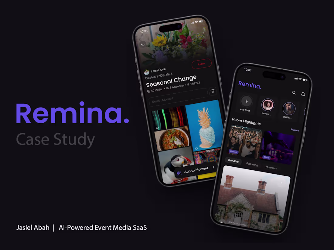 Cover image for Remina is a two-sided, AI-powered