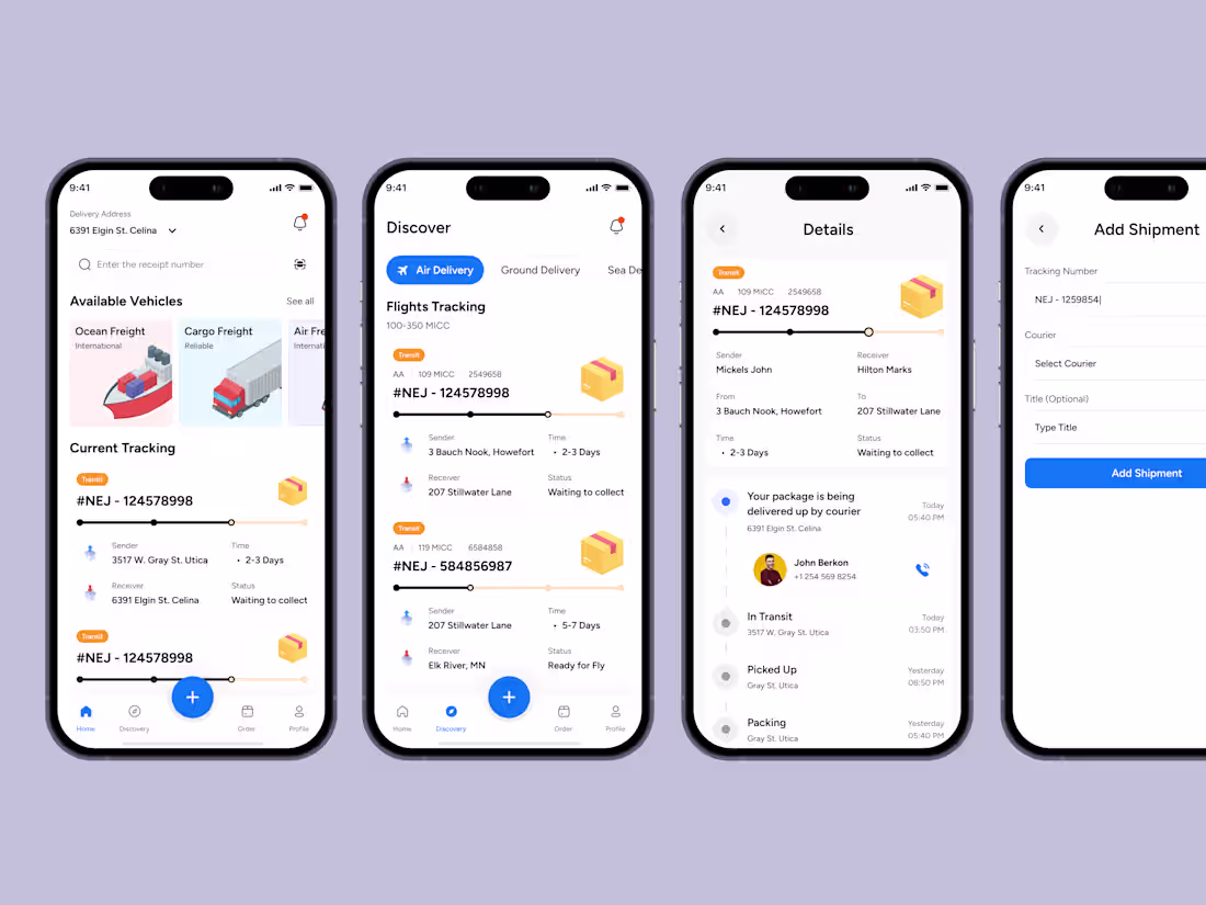 Cover image for Logistics app - Parcel Track Delivery Software