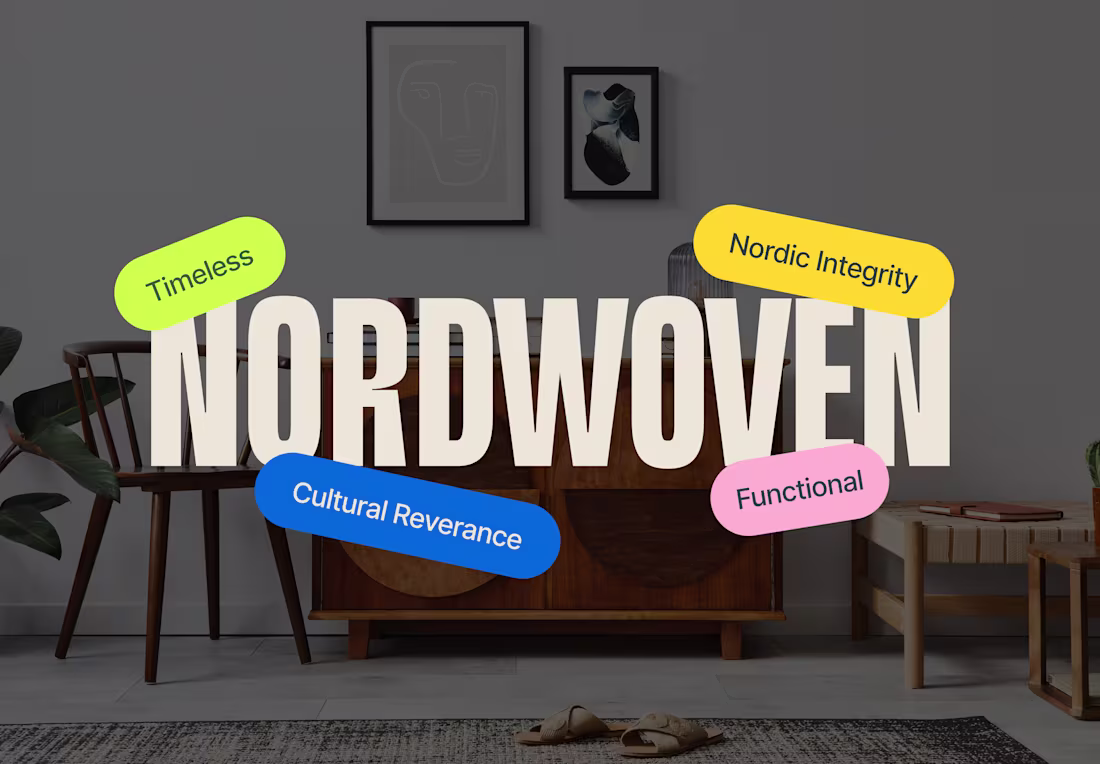 Cover image for NordWoven Brand Identity Design