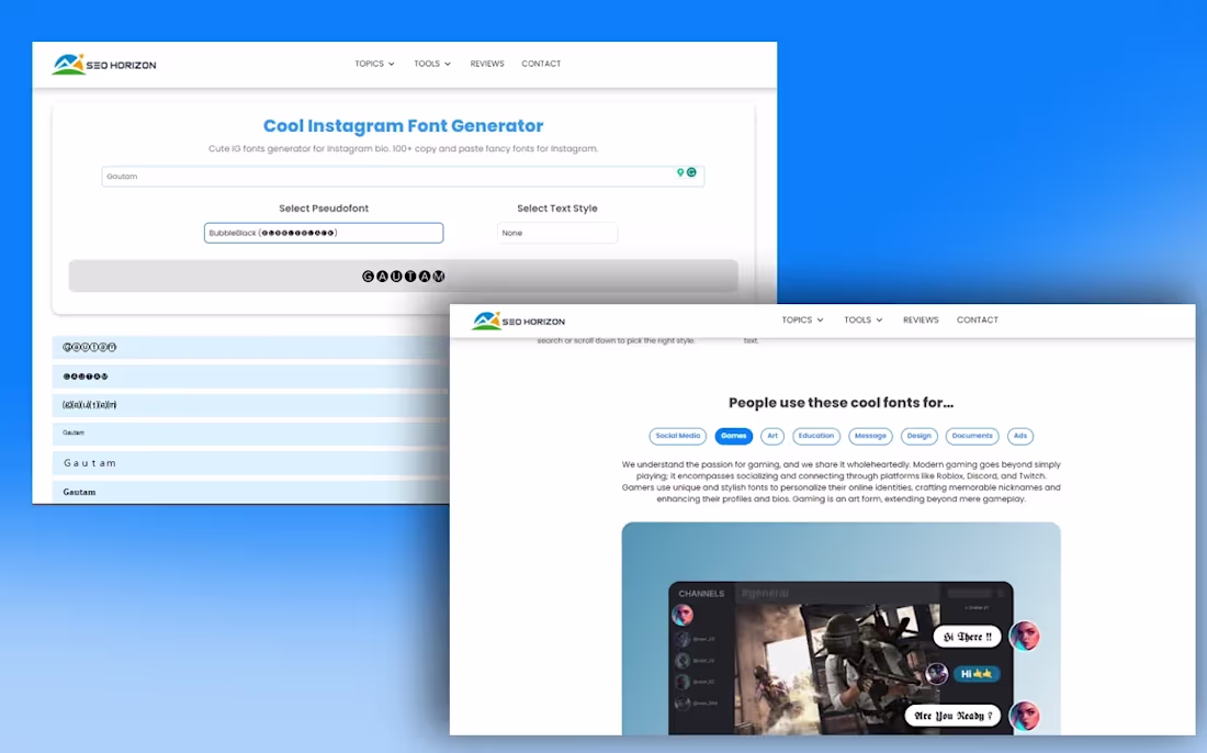 Cover image for Font Generator app & Graphic