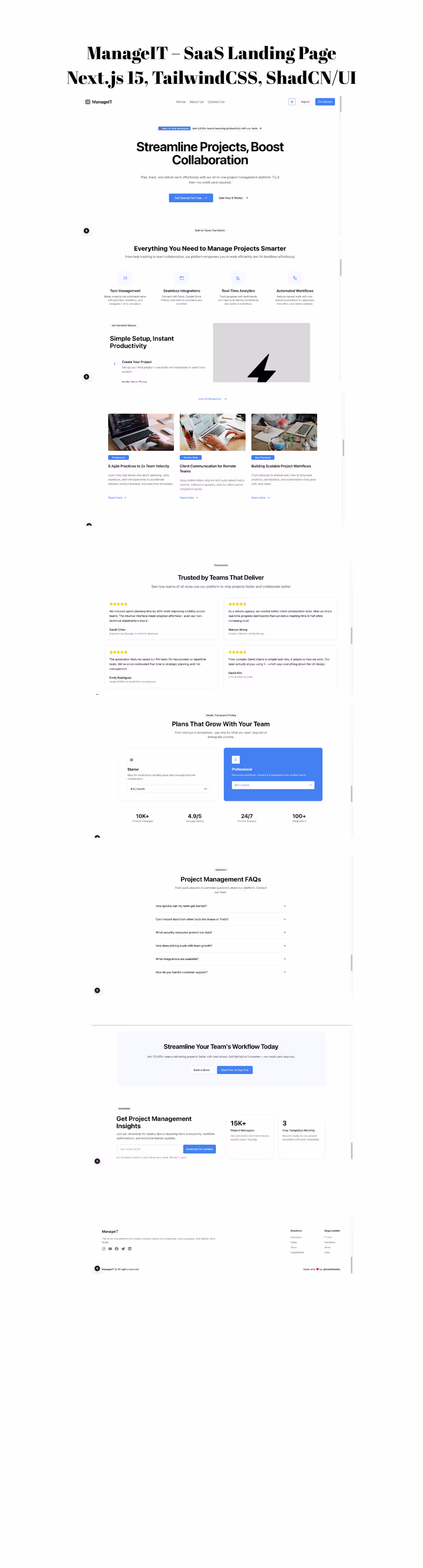 Cover image for Modern SaaS Landing Page Development