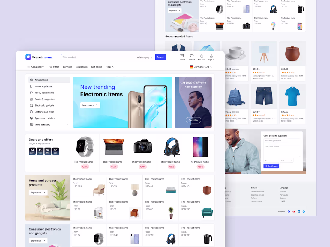 Cover image for E-commerce web design