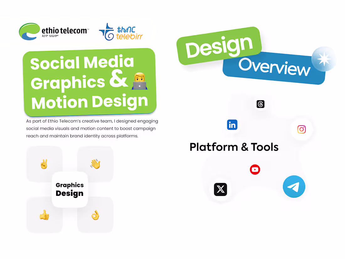 Cover image for Ethio Telecom – Social Media Campaigns Design