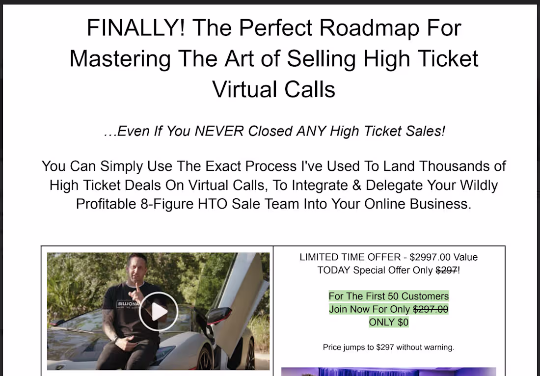 Cover image for Live Event Sales Letter Copywriting