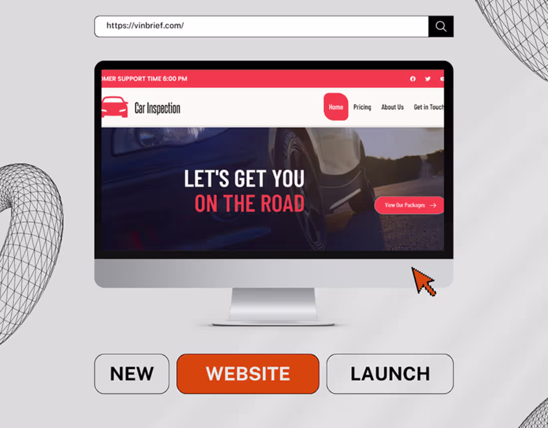 Cover image for Business website for CAR inspection 