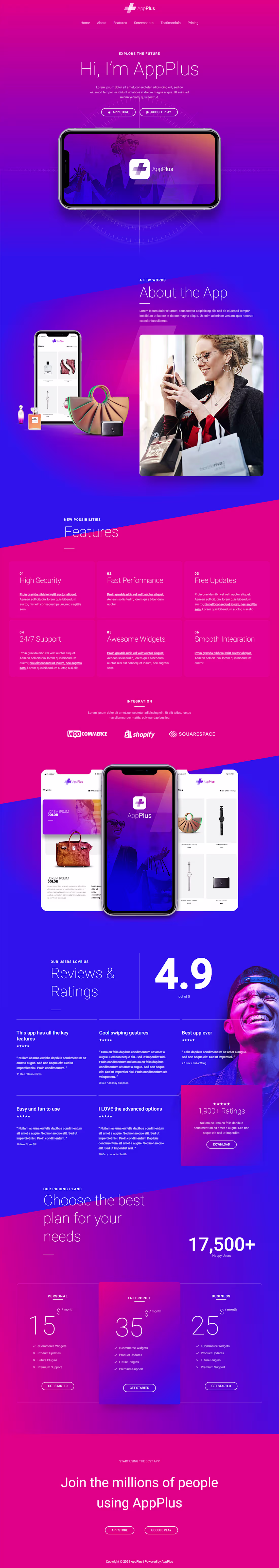 Cover image for A modern promotional landing page