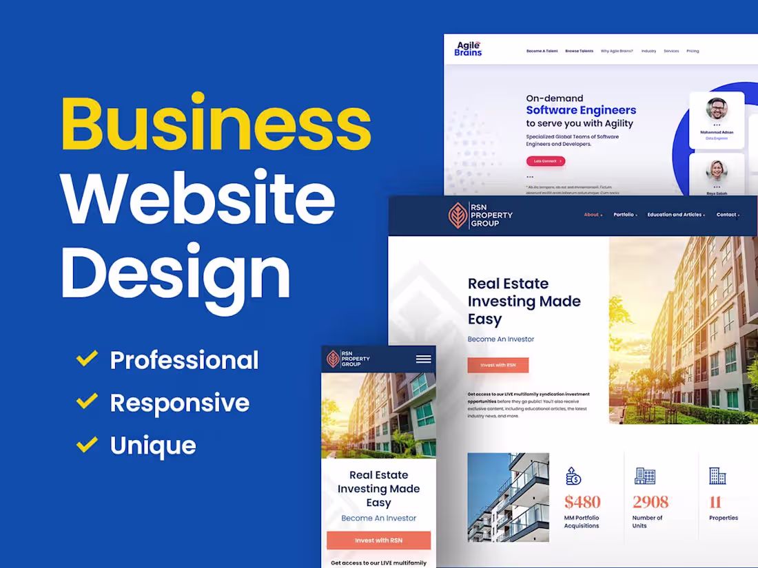 Cover image for Custom Website Design - Figma
