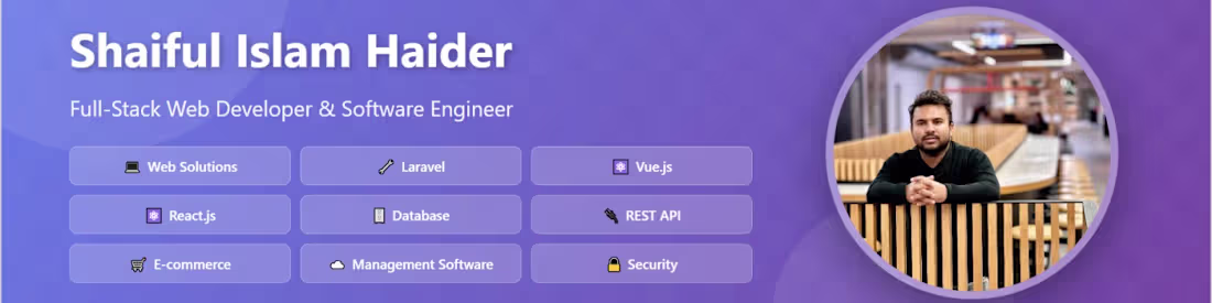 Cover image for PHP Laravel backend developer | Vue && React js| 4 years +