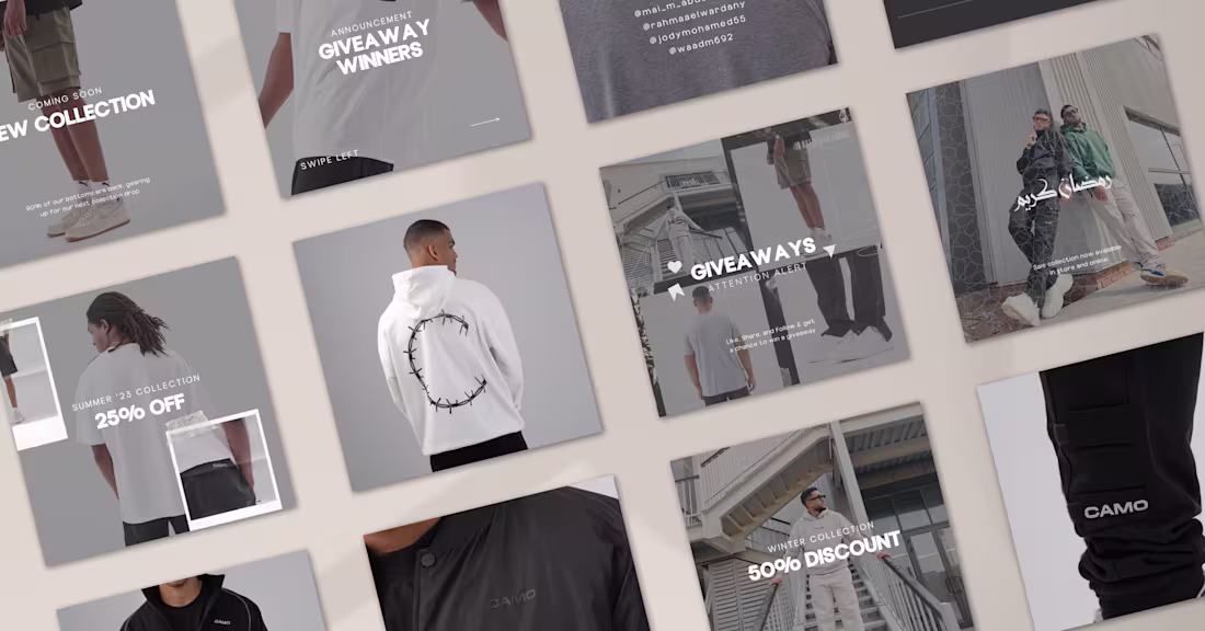 Cover image for Social Media Content Calendar & Post Designs Designed a full...