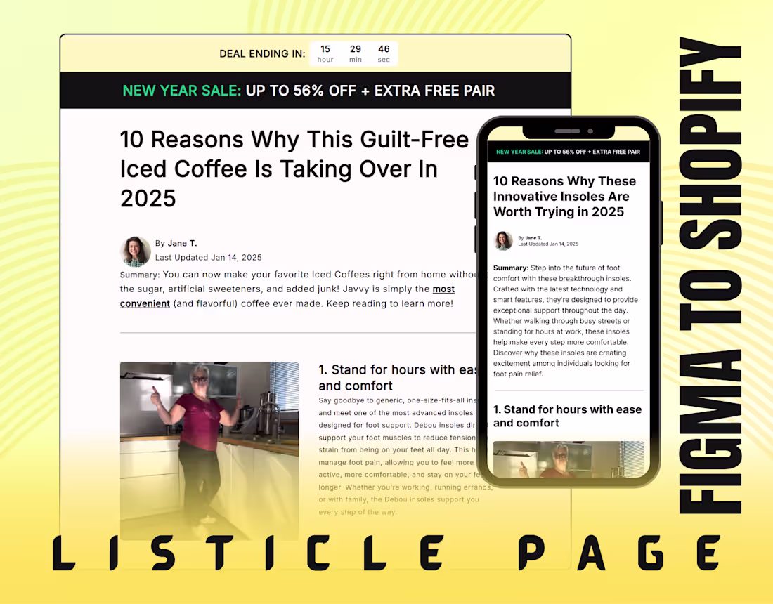 Cover image for Deboulab's Listicle Figma to Shopify with GemPages