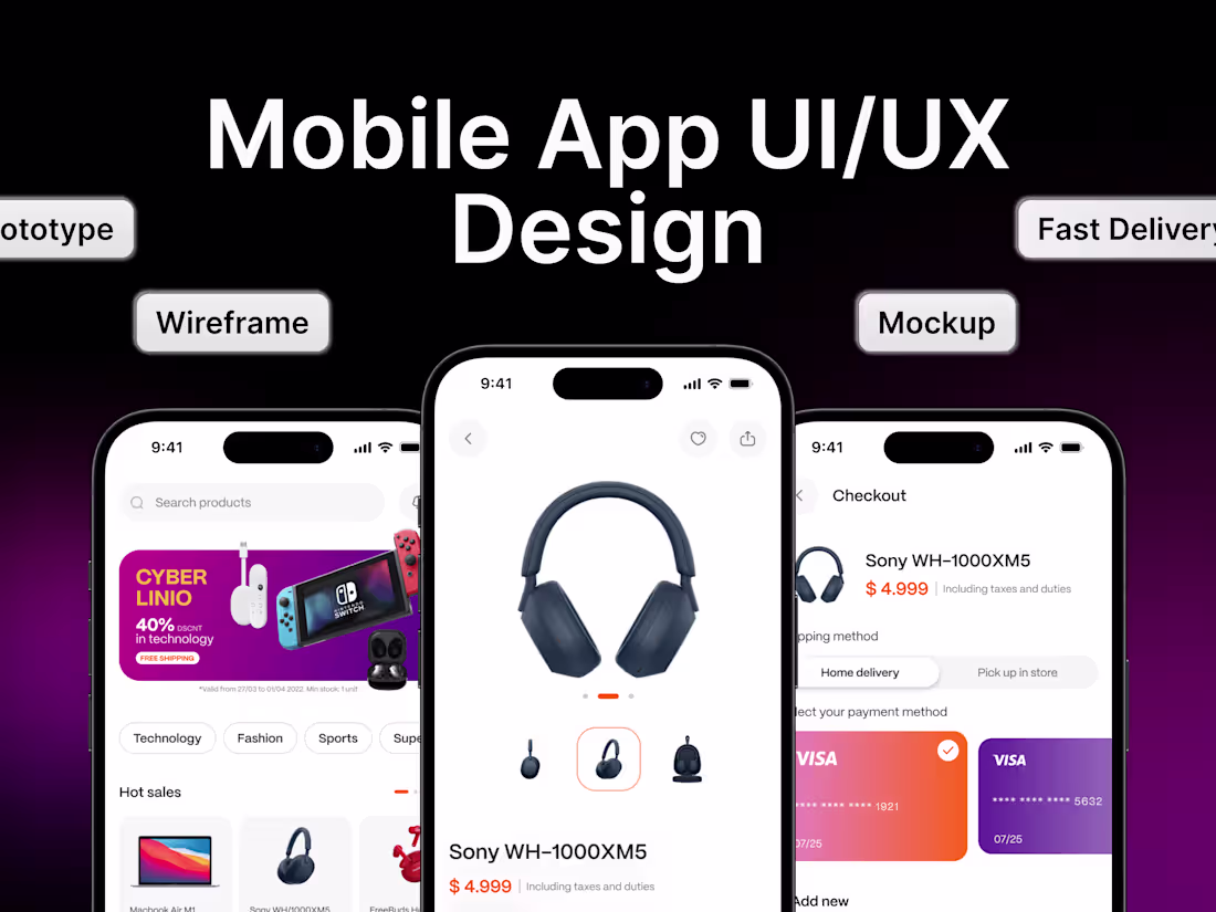 Cover image for Clean and Modern mobile app ui ux design