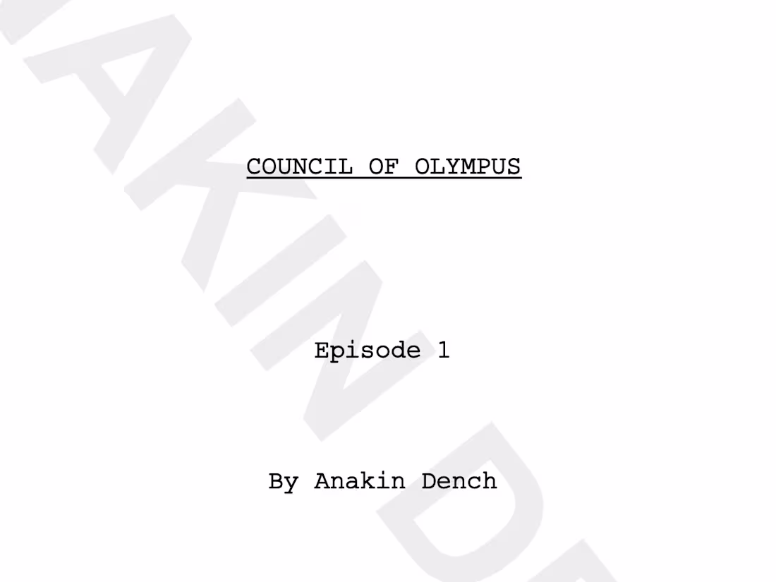 Cover image for Council of Olympus Ep 1, S1