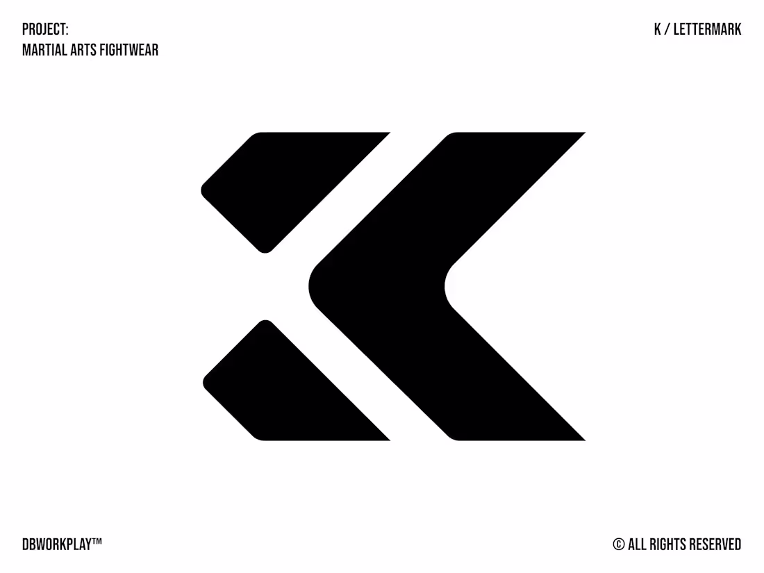 Cover image for A “K” lettermark featuring an arrow, dynamic movement, and a...