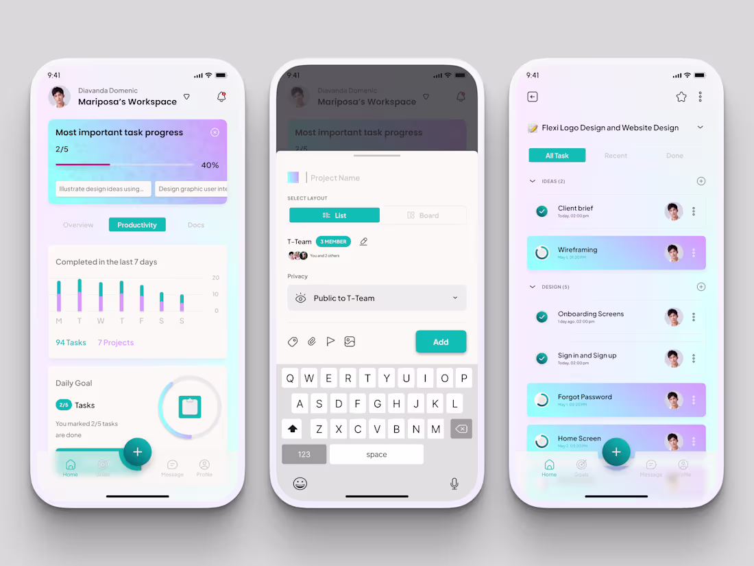 Cover image for Productivity App Design Save it for your inspo 👌🏻 More det...