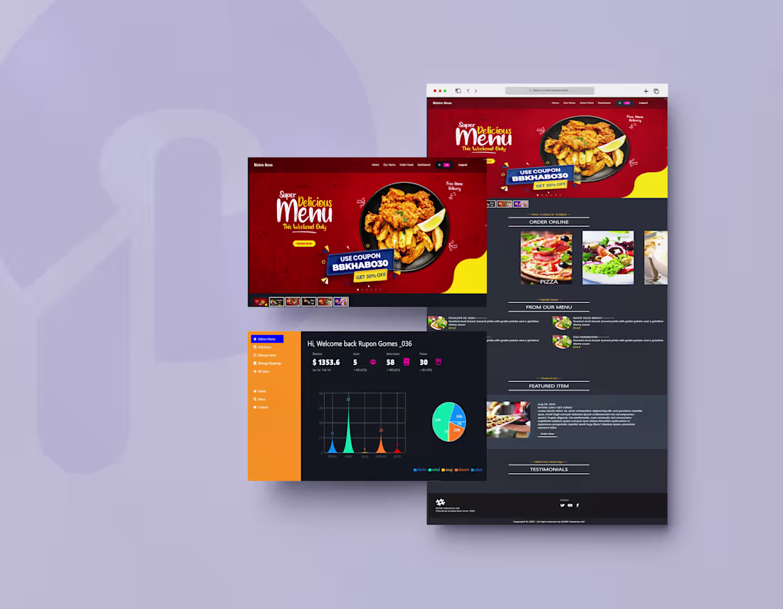 Cover image for Bistro Boss- Resturant Management System
