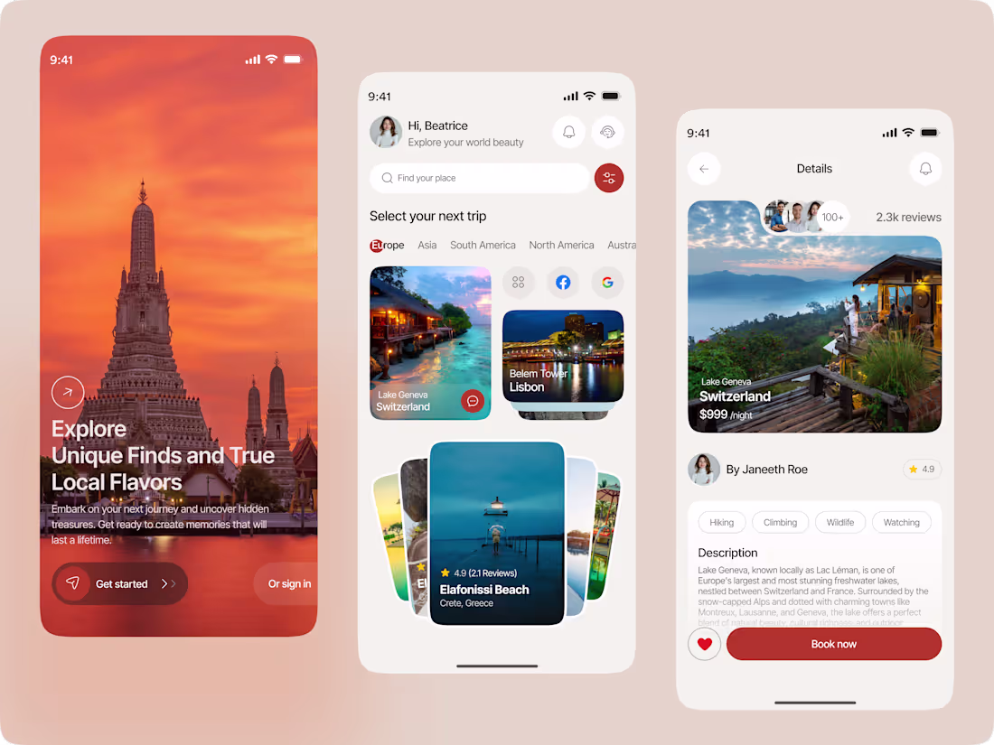 Cover image for Travel Mobile App Design Exploration