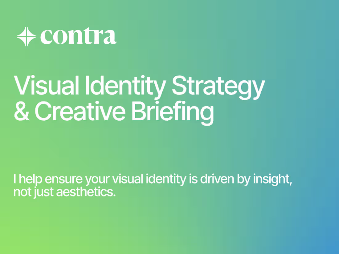 Cover image for Visual Identity Strategy & Creative Briefing