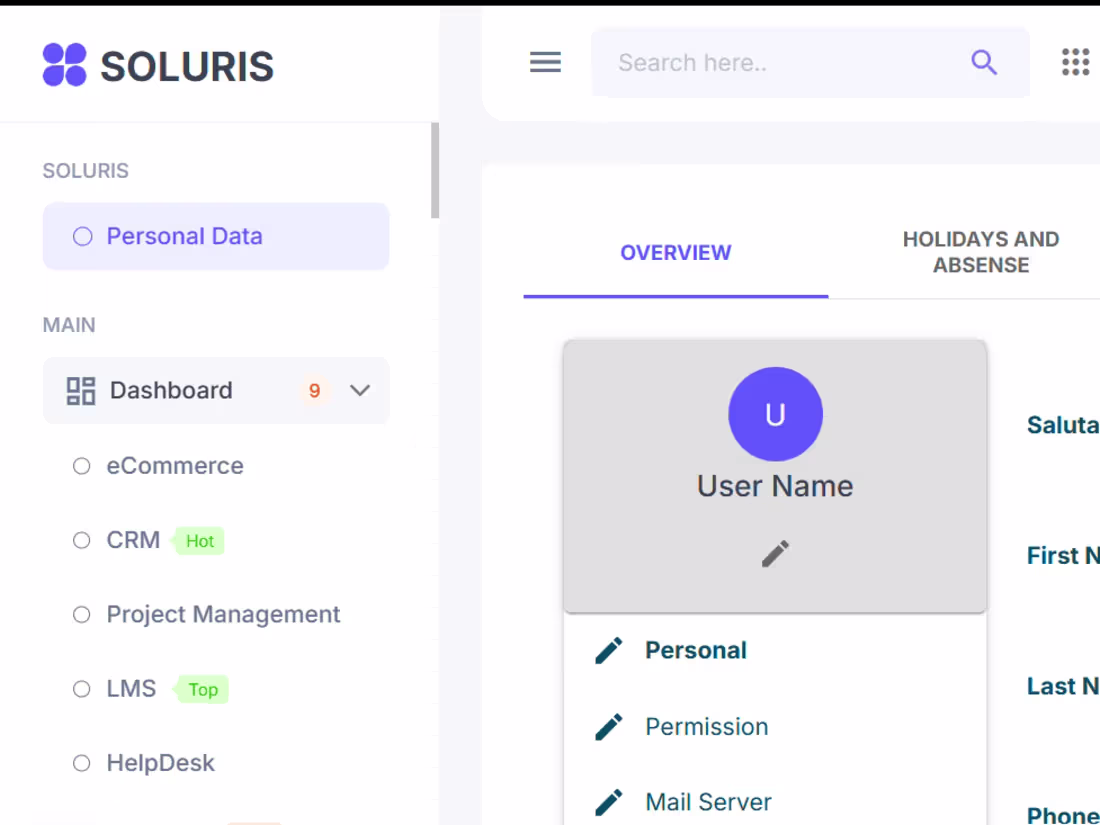 Cover image for Soluris Dashboard
