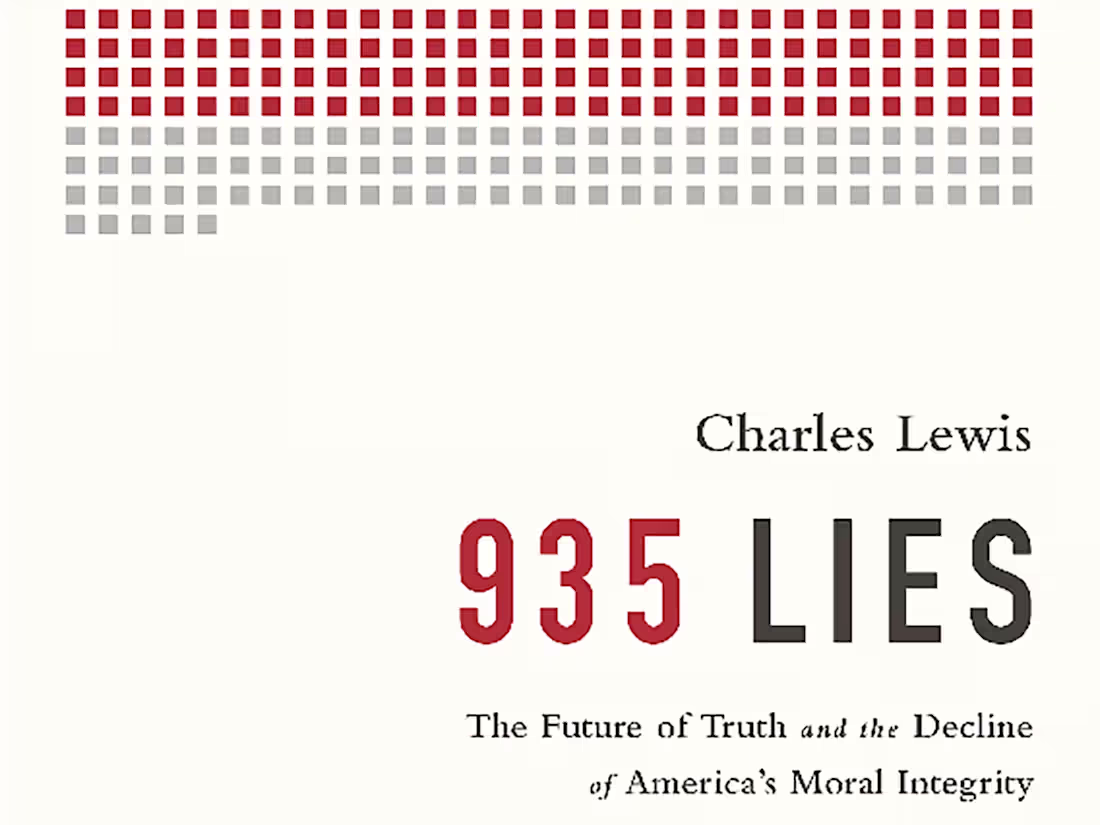 Cover image for Investigative Reporter: 935 Lies Book