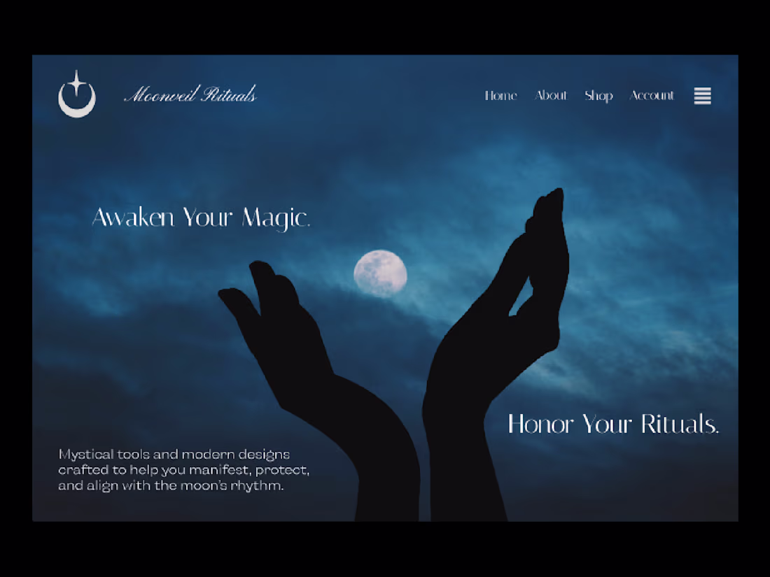 Cover image for Moonveil Rituals Landing Page
