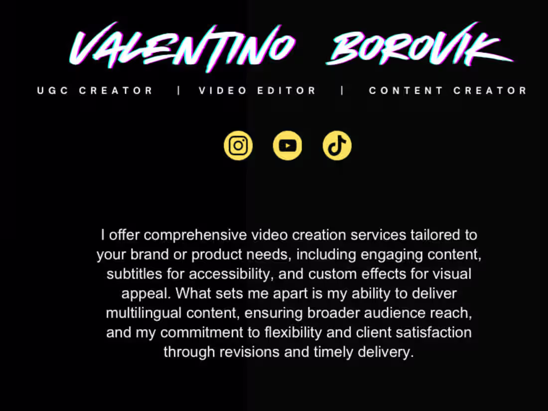 Cover image for My UGC Portfolio & Pricing