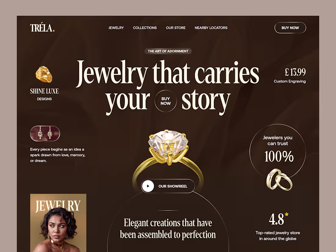 Cover image for Jewelry Website Design